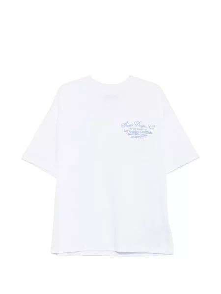 Tricou Amiri cu imagine cu decolteu rotund alb