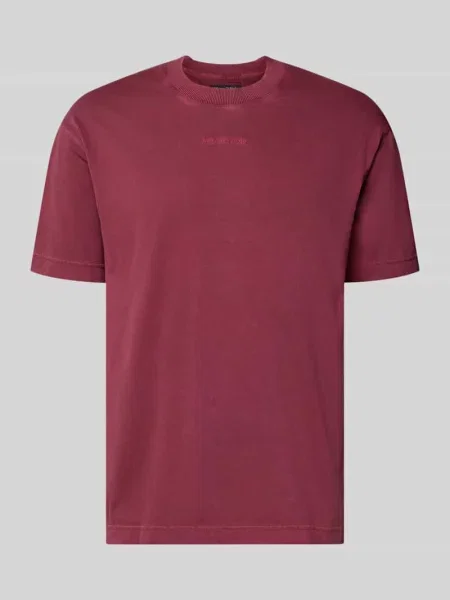 T-shirt o kroju relaxed fit z czystej bawełny Marc O'polo czerwona