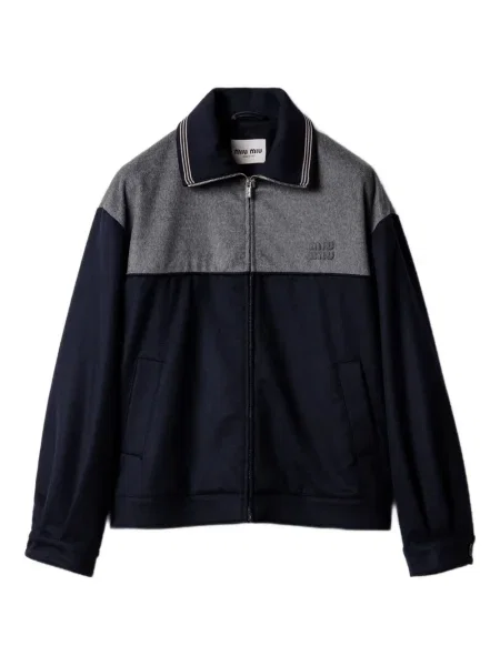 Haftowana bluza Miu Miu niebieska