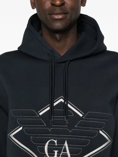 Hoodie Emporio Armani με σχέδιο μπλε