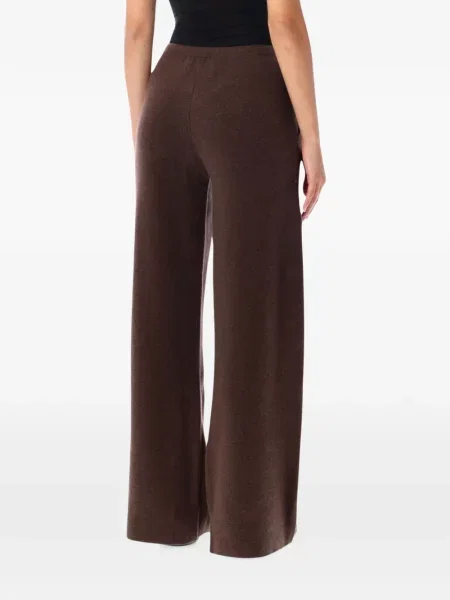 Pantaloni Rhea alergare cu cordon maro