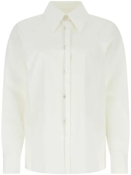 Cămașă Jil Sander din poplin alb