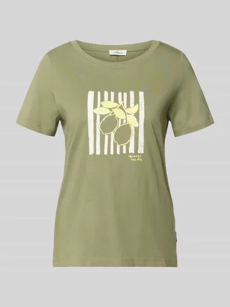 Męski t-shirt o kroju regular fit z czystej bawełny S.oliver Red Label