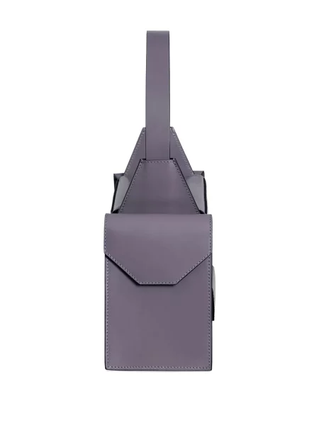 Geanta de piele Merryl Tielman din piele violet