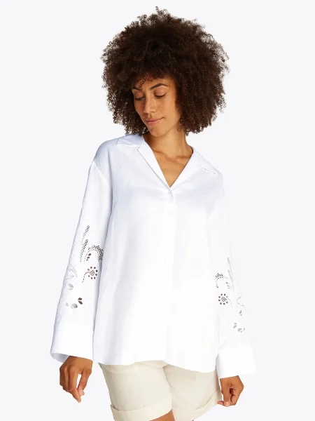 TOMMY HILFIGER Bluză alb