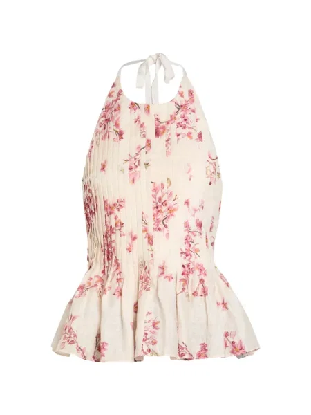 Top Agua By Agua Bendita cu model floral cu imagine