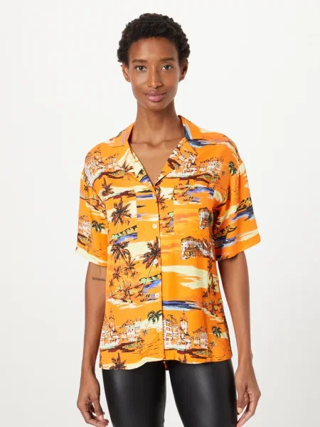 Nasty Gal Blúz vegyes színek / narancs