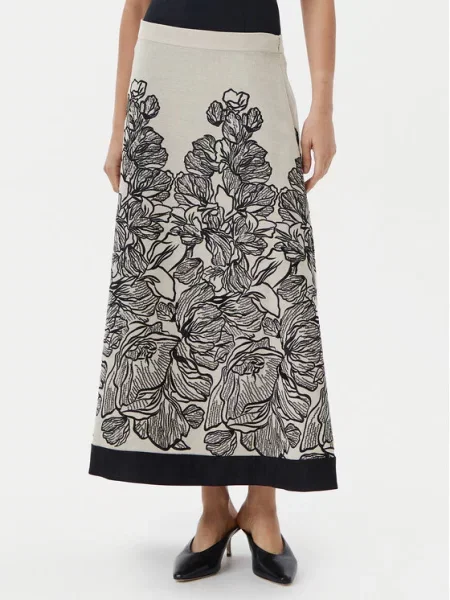 Luisa Spagnoli Спідниця трапеція Terra Écru