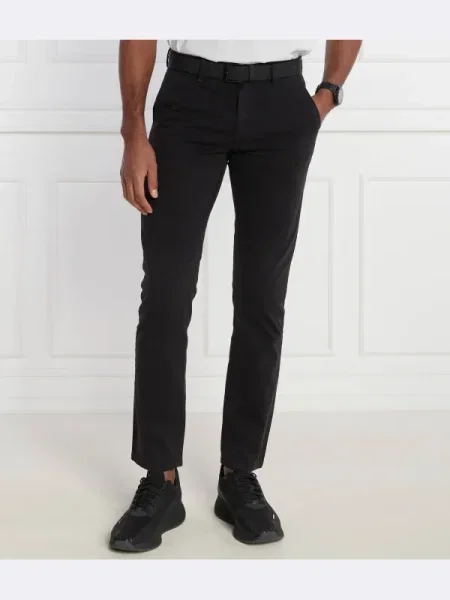 BOSS ORANGE Pantaloni chino | Slim Fit negru