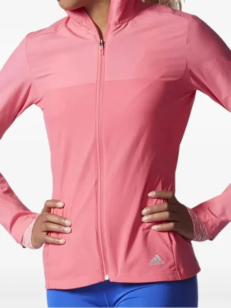 Leggings Adidas alergare cu model floral cu imagine roșu