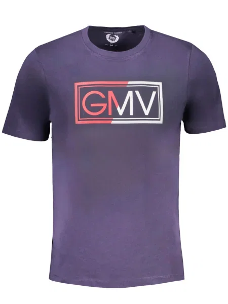 Tricou Gian Marco Venturi scurt albastru
