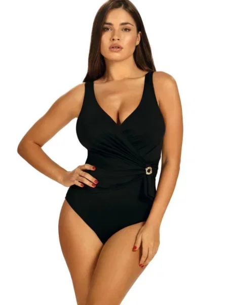 Strój kąpielowy plażowy jednoczęściowy Self Glamour czarny