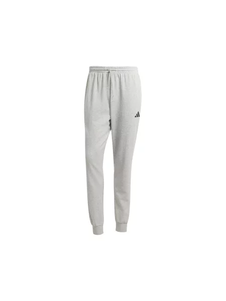 Lung pantaloni Adidas din material terry gri