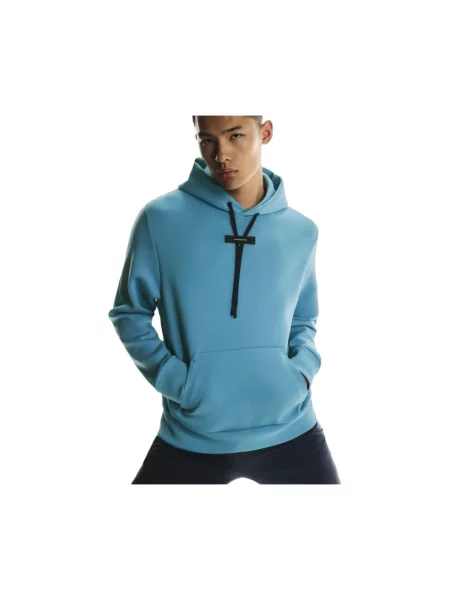 Bluza z kapturem On do biegania niebieska