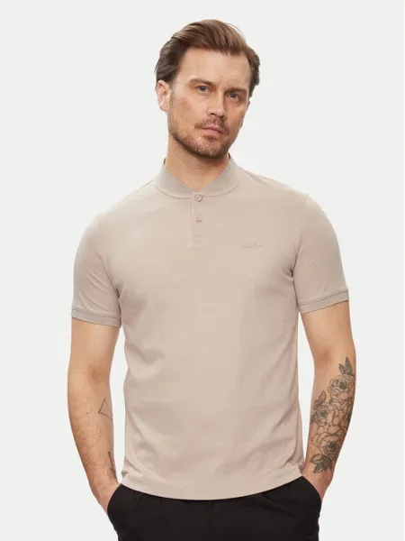 Calvin Klein Tricou polo Regular Fit bej