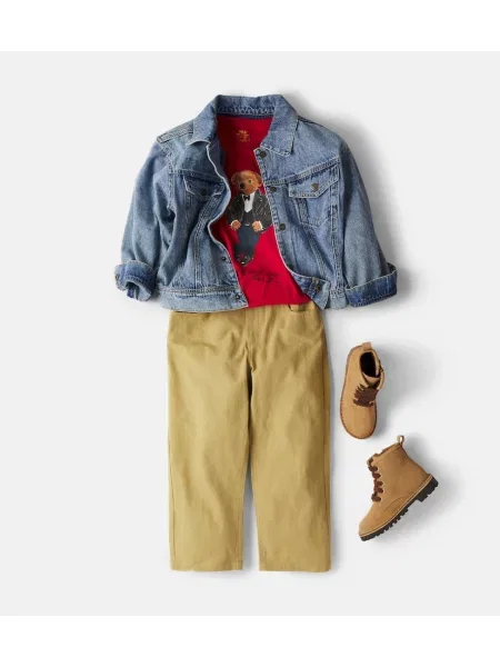 Gyerek pólóing Polo Ralph Lauren piros