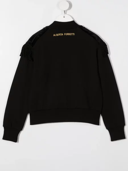 Kurtka bomber dziecięcy Alberta Ferretti czarny