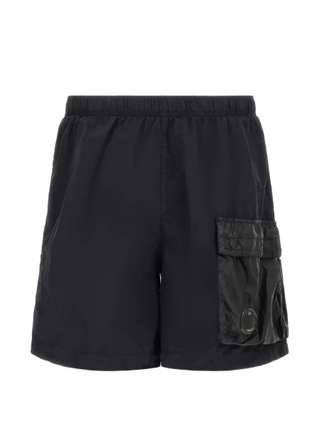 Slip de baie C.p. Company cu aplicații negru