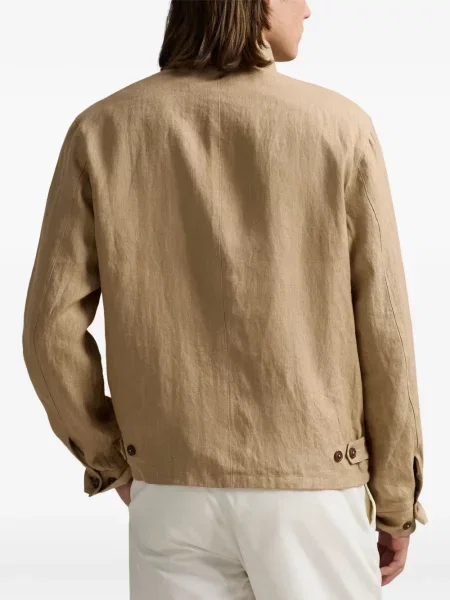 Tricou polo Polo Ralph Lauren cu glugă cu blană cu broderie roșu