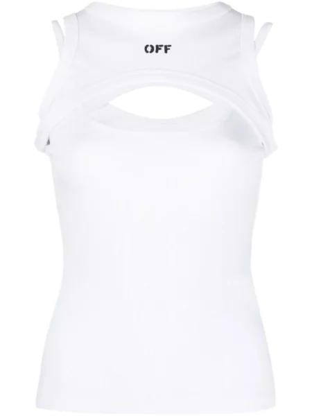 Podkoszulka Off-white z nadrukiem biała