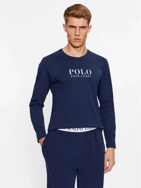 Polo Ralph Lauren Тениска с дълъг ръкав тъмносин