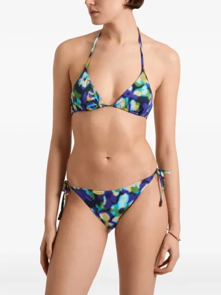 Top Vilebrequin cu model floral cu imagine albastru