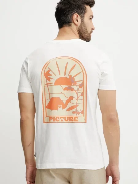 Tričko Picture Endako s potiskem bílá