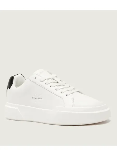Teniși Calvin Klein din piele chunky alb