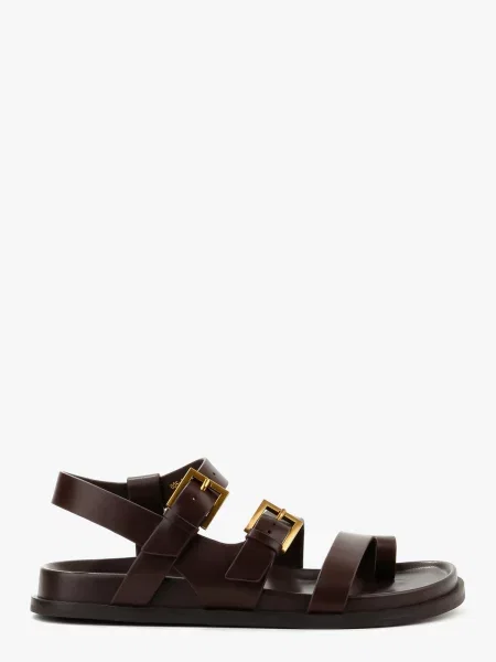 Шкіряні Сандалії LeBERDES коричневий