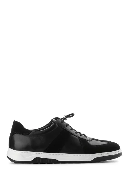 Кожаные кроссовки Leberdes черные