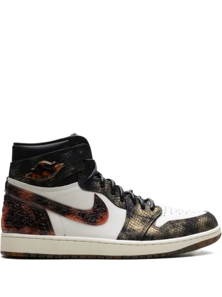 Sneakerși Jordan 1 Retro cu model piele de șarpe negru