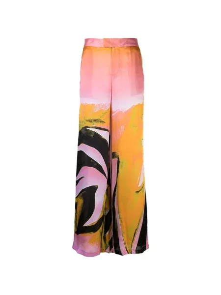 Jedwabne spodnie Louisa Ballou z nadrukiem