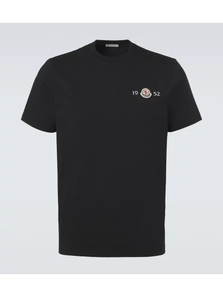 Tricou Moncler din jerseu negru