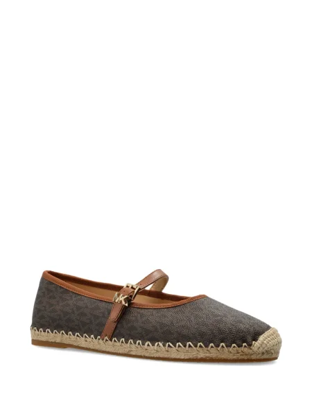 Espadrile Michael Michael Kors din piele cu tepi cu motiv cu inimi negru