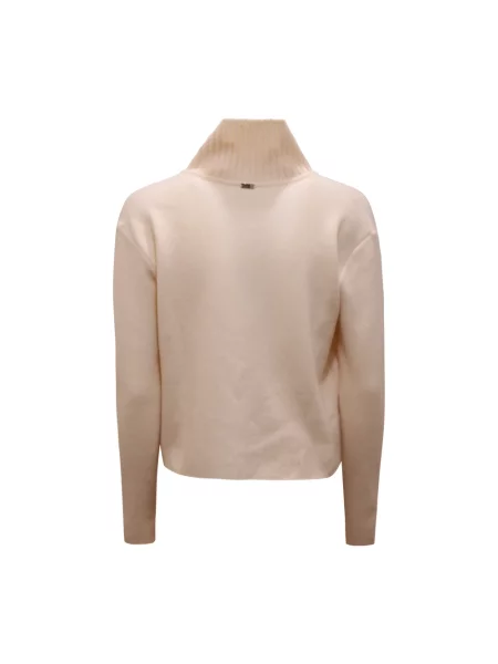 Sweter z golfem Herno beżowy