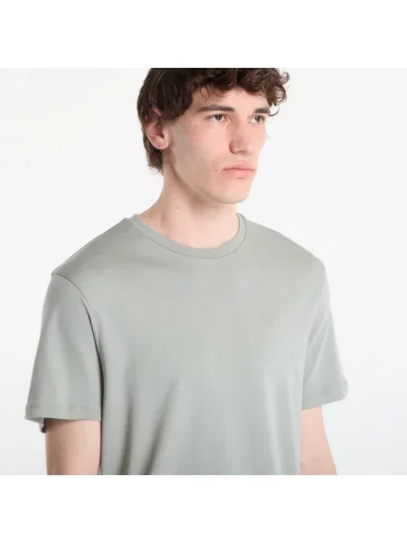 Tričko Calvin Klein Ss Supima Chest Emb Crewneck Tee Shadow XL šedé