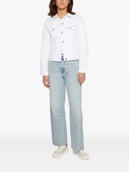 Geacă de blugi Tommy Hilfiger alb