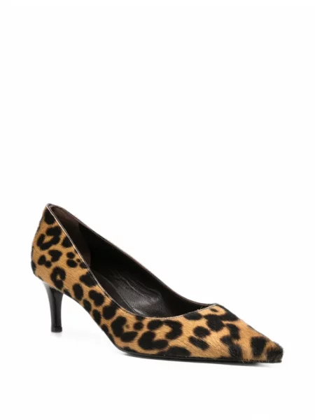 Pantofi cu toc Baldinini cu imagine cu model leopard maro