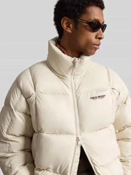 Kurtka pikowana o kroju regular fit z detal z logo Polo Ralph Lauren biała