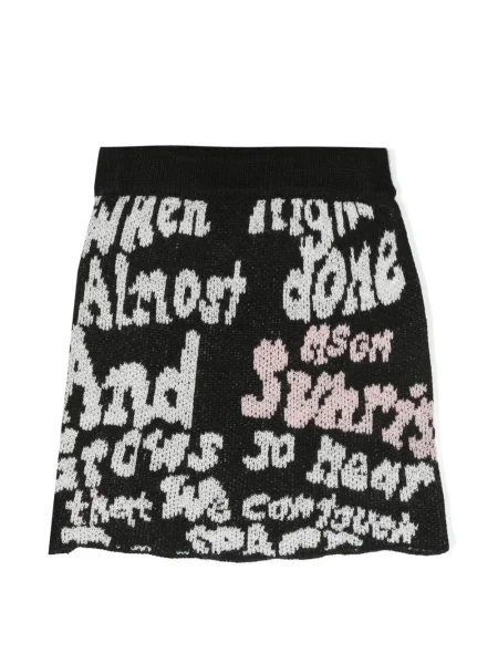 Spódnica midi dziecięca Msgm czarna