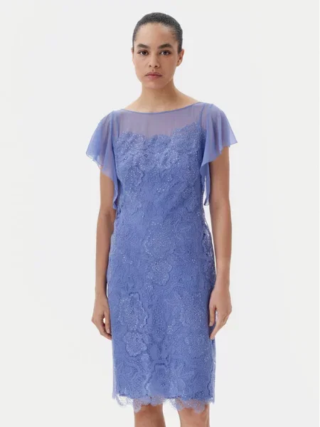 Cocktail obleka Luisa Spagnoli modra