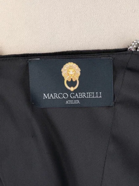 Rochie maxi Marco Gabrielli Atelier cu un umăr gol negru