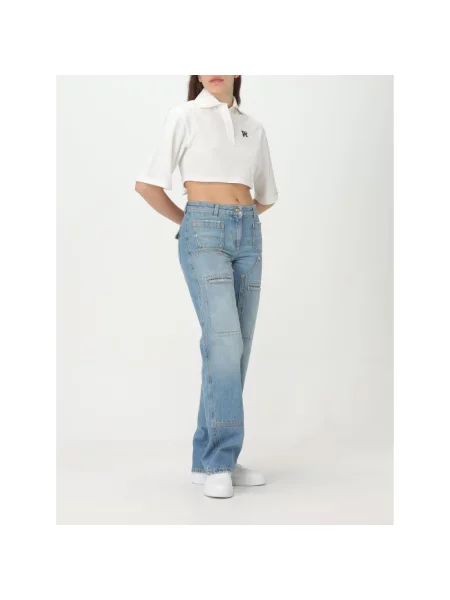 Crop top Palm Angels biały