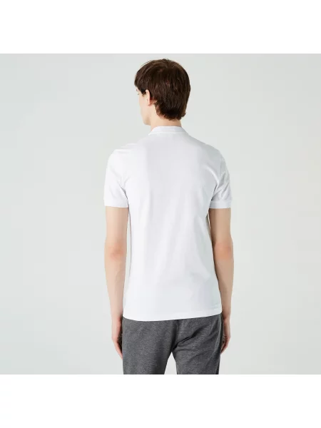 Поло Lacoste белое