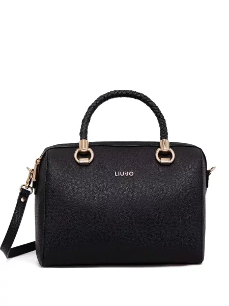 Geantă shopper Liu Jo țesută negru