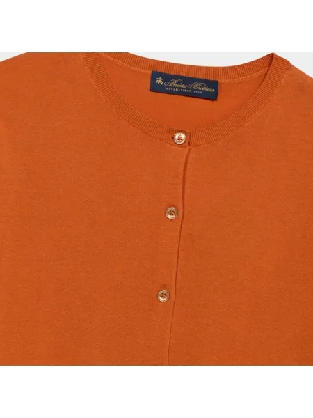 Kardigan Brooks Brothers pomarańczowy