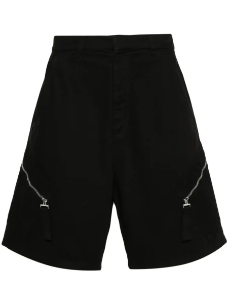 Krátké plátěné kraťasy Jacquemus černé