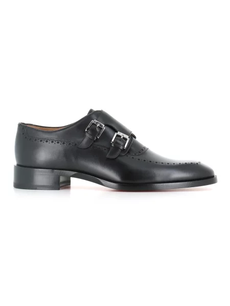 Półbuty Christian Louboutin skórzane czarne