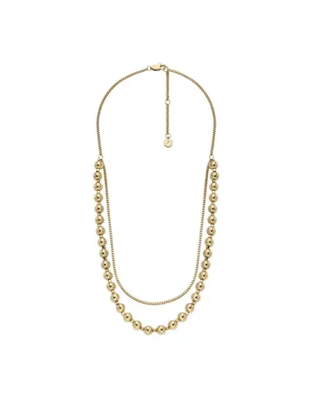 Ogrlica Fossil zlata