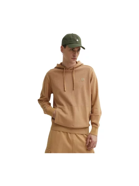 Bluza z kapturem Timberland z kapturem ze sznurkiem brązowa
